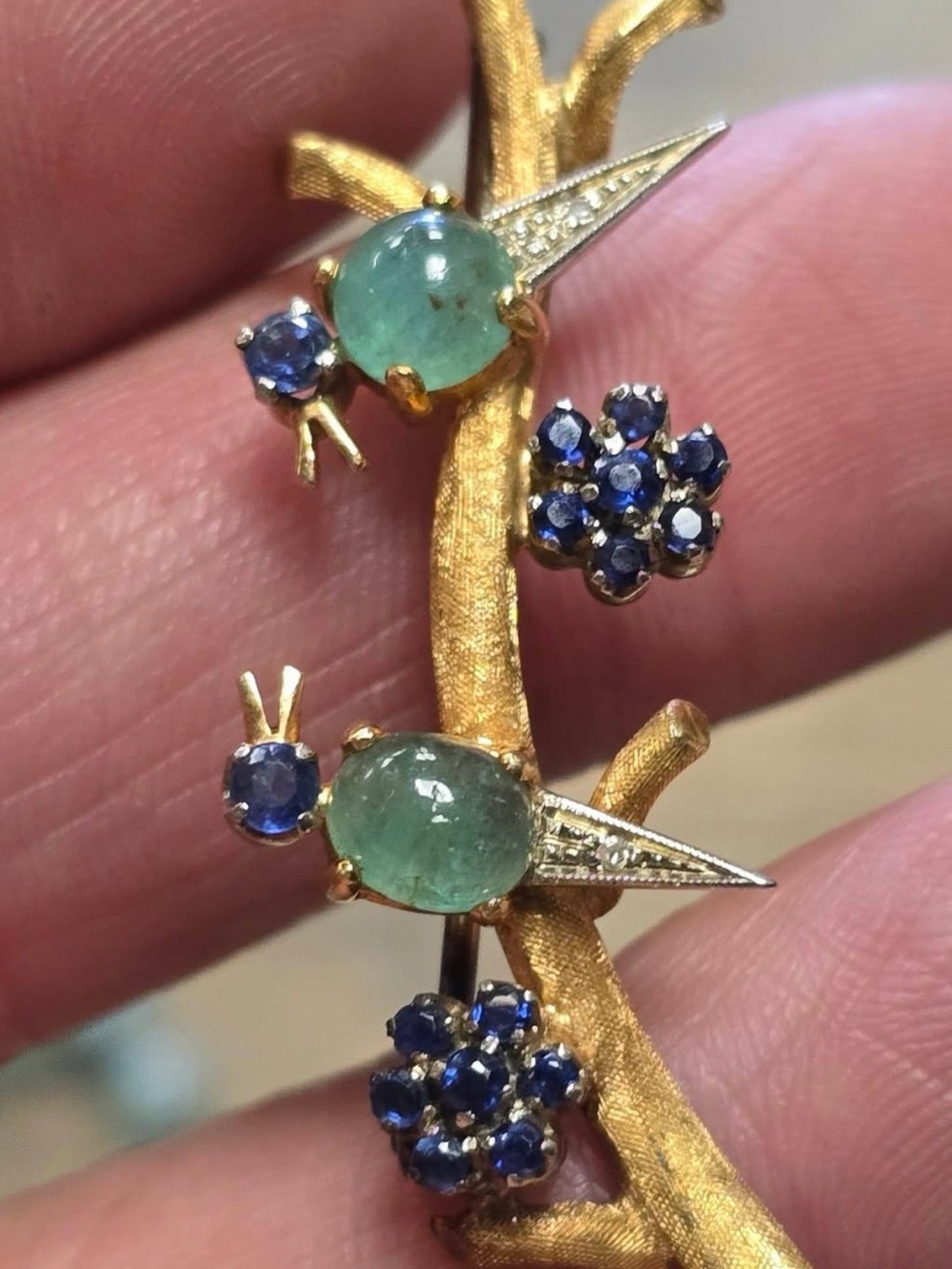 Vintage 18k Bird Pin/Brooch